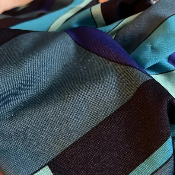 French Twist Y2K Blouse Medium Long Flared Sleeves Retro Geometric 2000s Pop Top - Picture 8 of 14